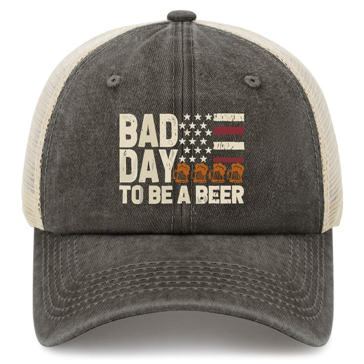 YFKFYTG Bad Day To Be A Beer hat front view for casual wear