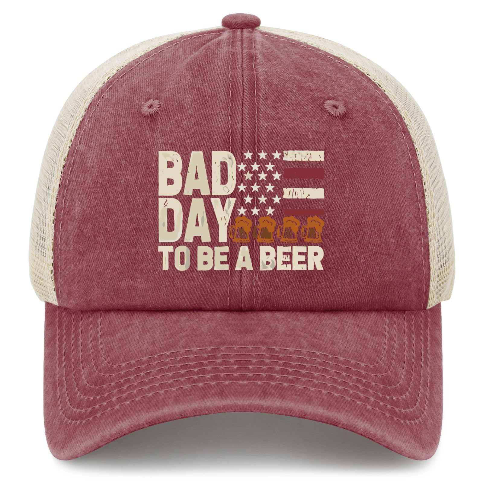 YFKFYTG Bad Day To Be A Beer hat front view for casual daily wear