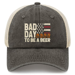YFKFYTG Bad Day To Be A Beer hat front view for casual wear