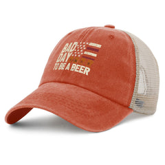 YFKFYTG women's trucker hat style, breathable washed cotton for hot days.