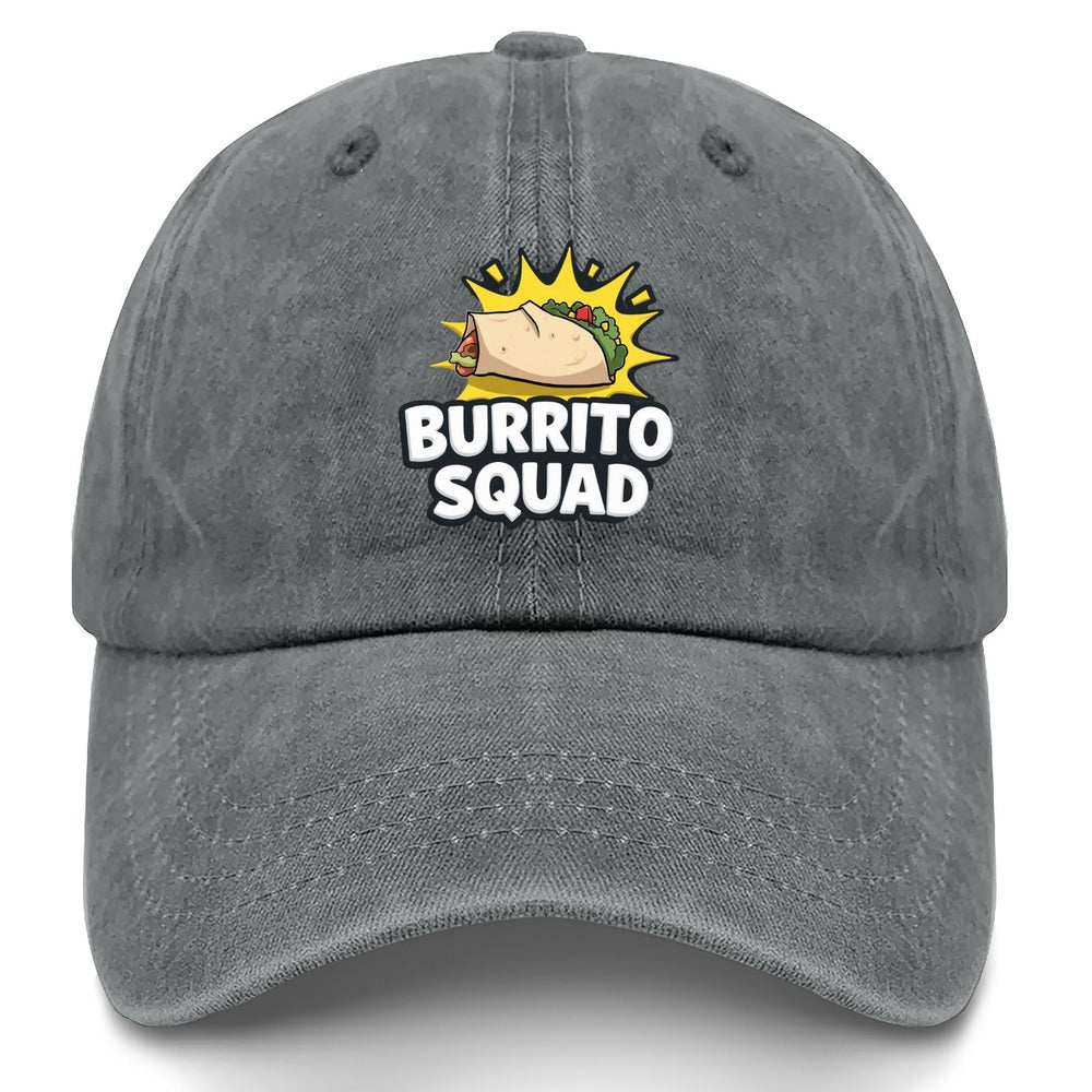YFKFYTG Burrito Squad Hat front view in light grey for casual daily wear.
