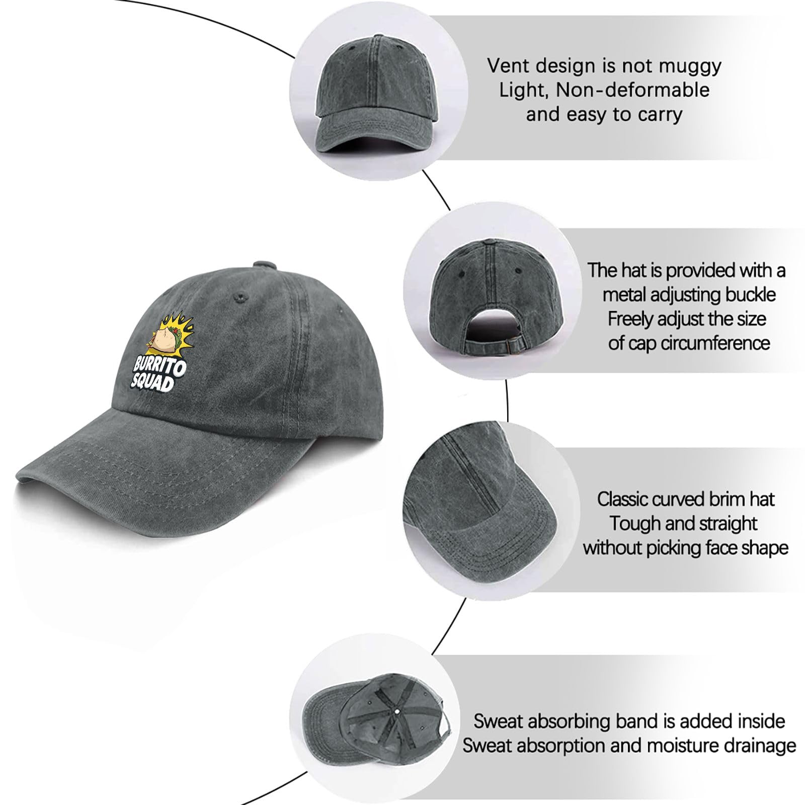 YFKFYTG Burrito Squad Hat gift-ready design for friends and family.
