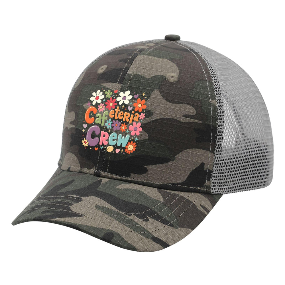 YFKFYTG Cafeteria Crew Hat back view, metal slide-buckle for easy adjustment.