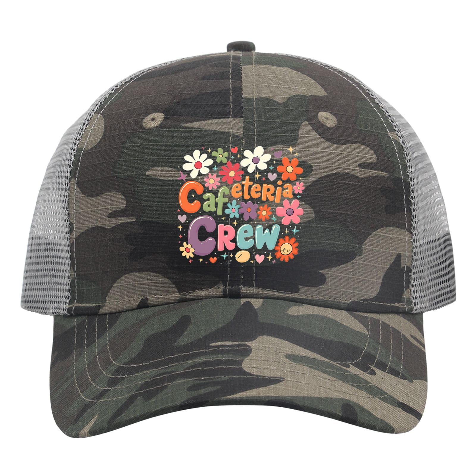 YFKFYTG Cafeteria Crew Hat front view, breathable cotton for daily comfort.