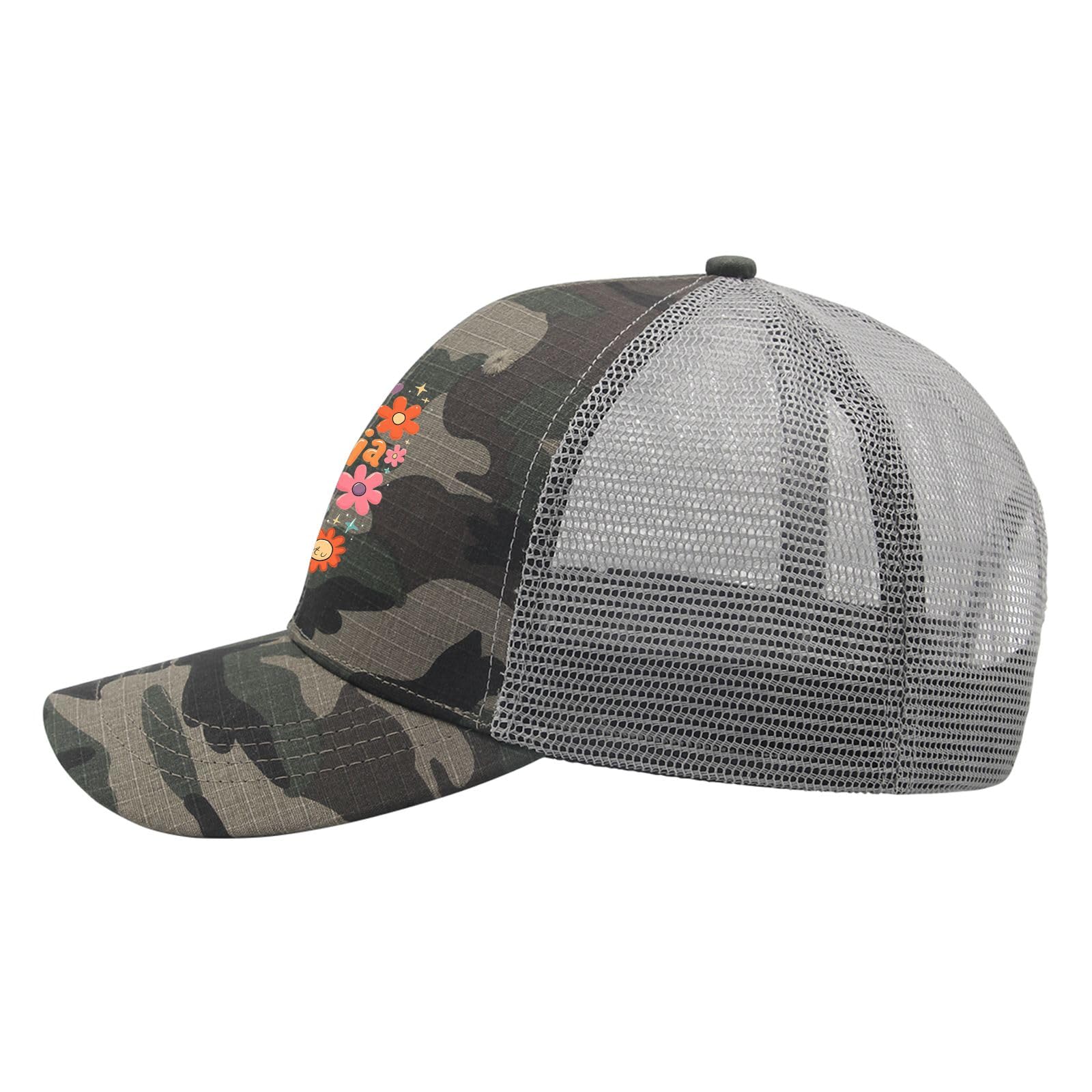 YFKFYTG Cafeteria Crew Hat side profile with vintage washed finish.