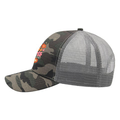 YFKFYTG Cafeteria Crew Hat side profile with vintage washed finish.