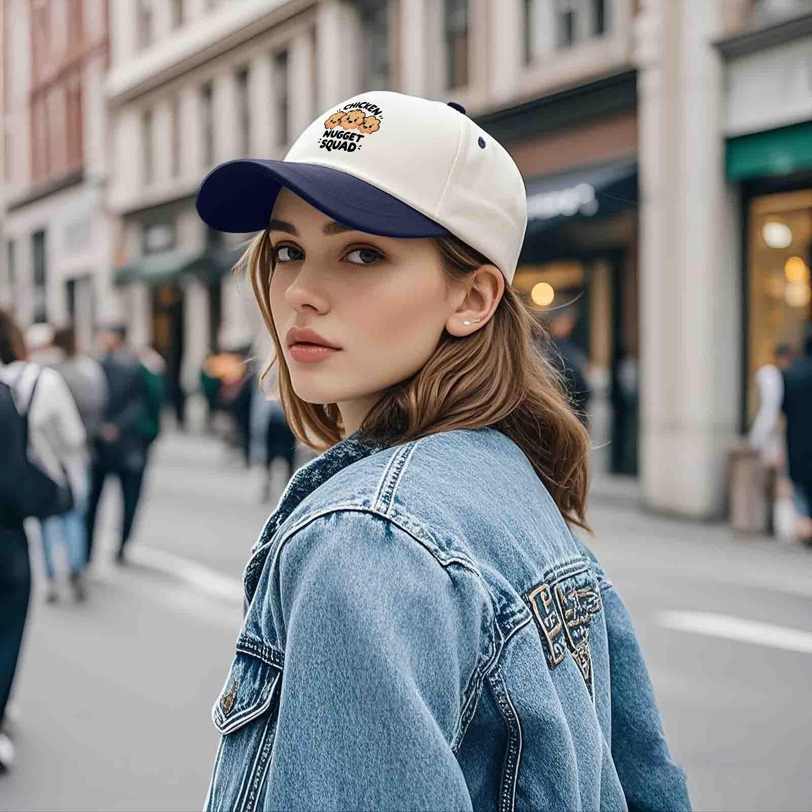 YFKFYTG Chicken Nugget Squad Hat washed texture, retro look and soft feel.