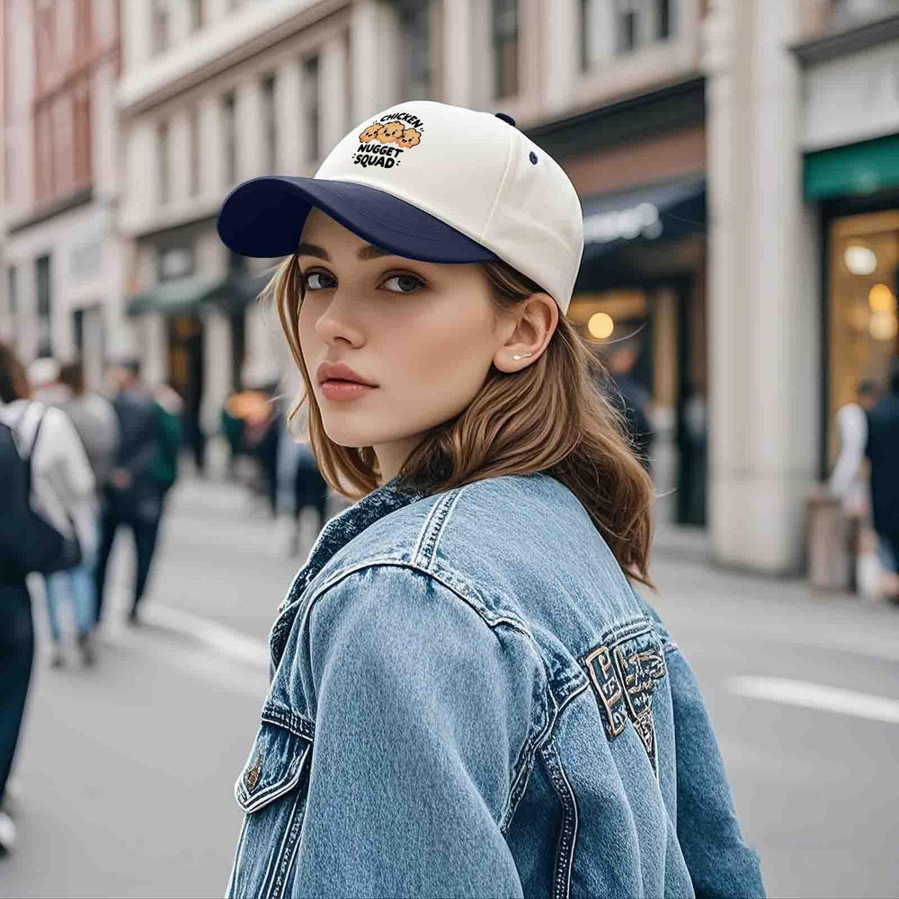 YFKFYTG Chicken Nugget Squad Hat washed texture, retro look and soft feel.