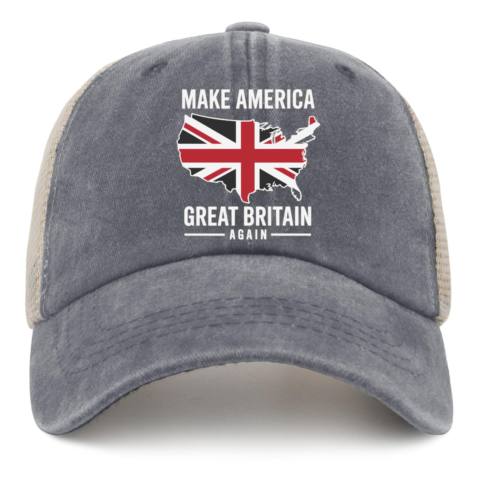 YFKFYTG denim-washed cap suitable for men and women in any season