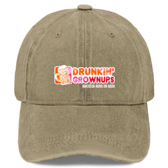 YFKFYTG Drunken Grownups American Dad Beer Hat side view, keeps sweat away during sunny days