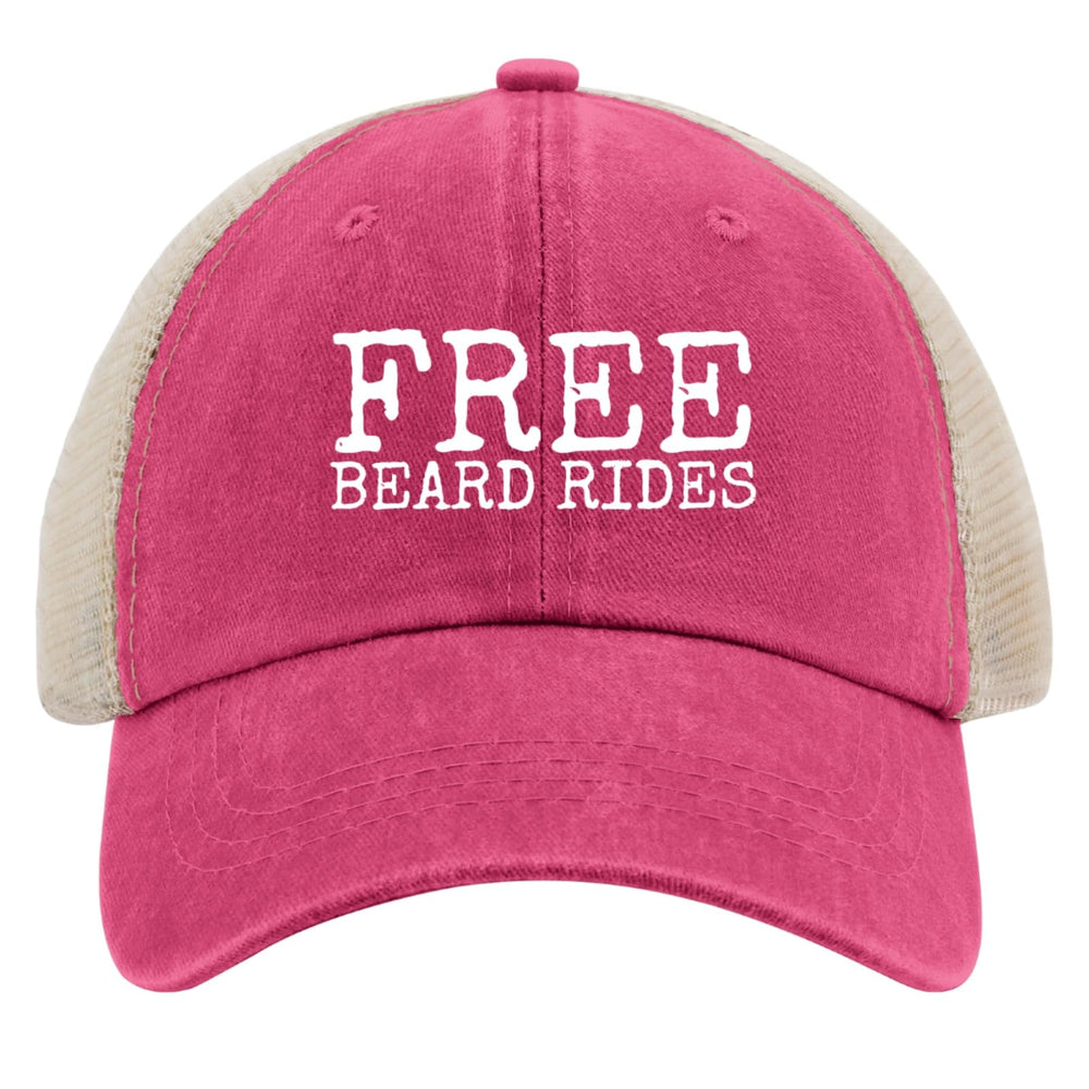 YFKFYTG Free Beard Rides hat back view with breathable mesh.