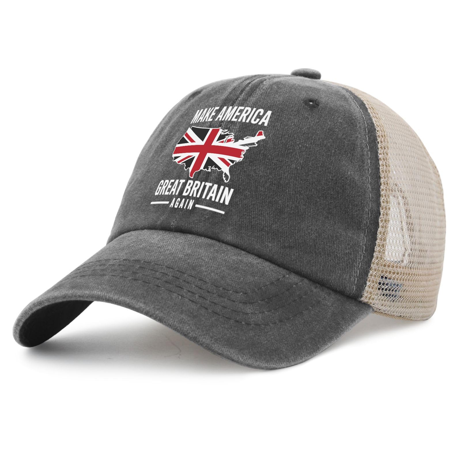 YFKFYTG Make America Great Britain Again hat, back view, adjustable comfort.