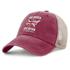 YFKFYTG Make America Great Britain Again backmesh for odor control and quick-dry comfort