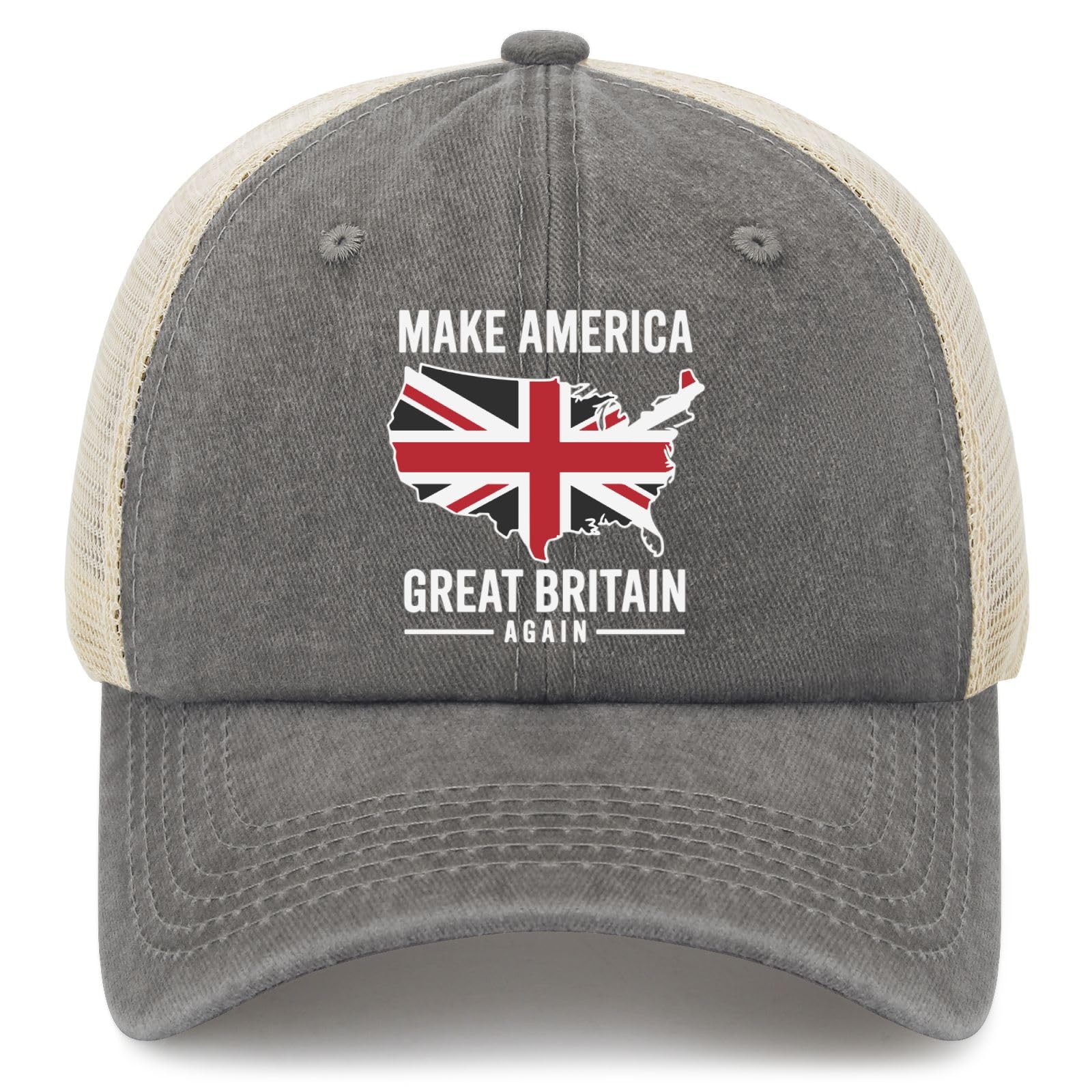 YFKFYTG Make America Great Britain Again hat front view for bold casual style