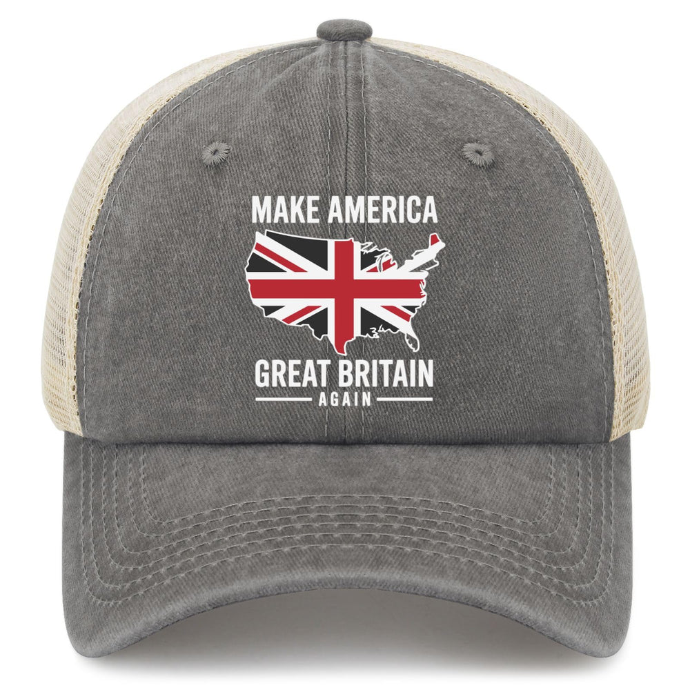 YFKFYTG Make America Great Britain Again hat front view for bold casual style