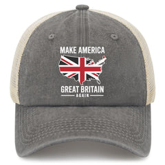 YFKFYTG Make America Great Britain Again hat front view for bold casual style