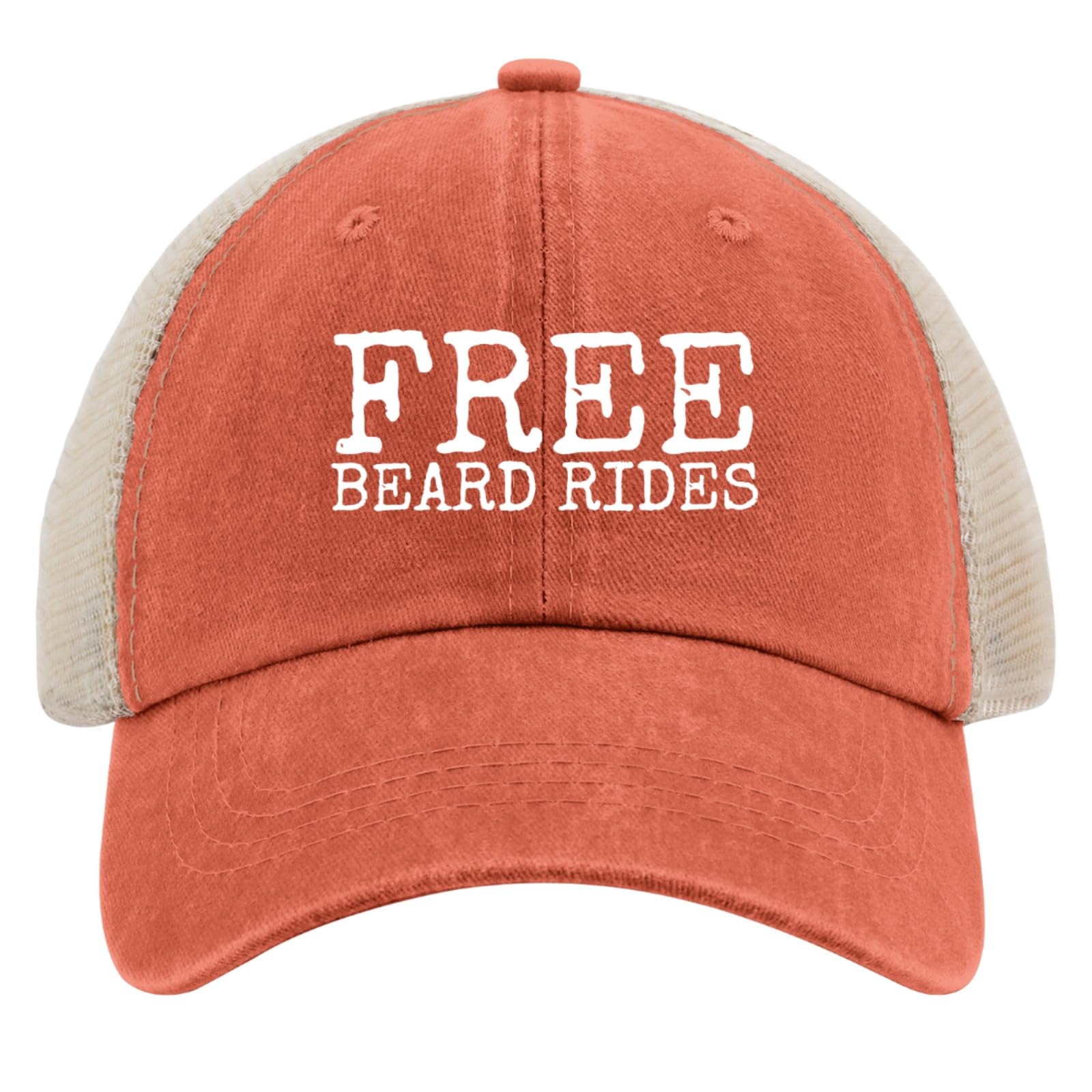 YFKFYTG Trucker hat with mesh back for improved airflow outdoors.