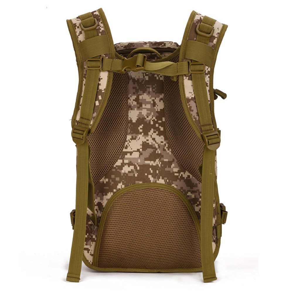YFNT tactical backpack desert camouflage MOLLE system expands gear access