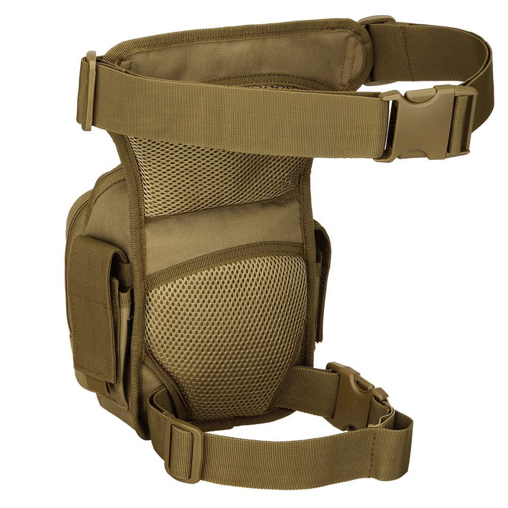 YFNT thigh pack with four zip pockets keeps gear organized during outdoor adventures