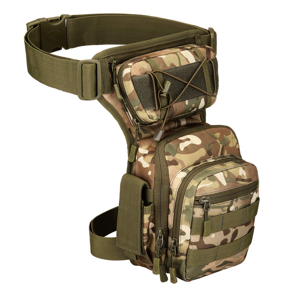 YFNT Tactical Drop Leg Bag with sandwich back for fast access during outdoor adventures