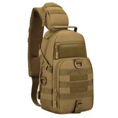 YFNT Tactical EDC sling bag front view with MOLLE webbing for quick-access gear.
