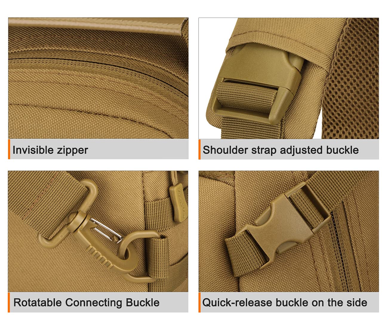 YFNT brown fabric texture close-up highlighting durability.