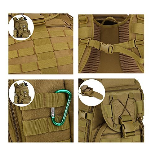 YFNT MOLLE backpack durable nylon with water-resistant coating for outdoors.