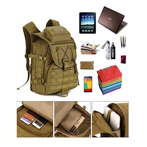 YFNT Tactical backpack in lifestyle use for gym, travel, and hiking.