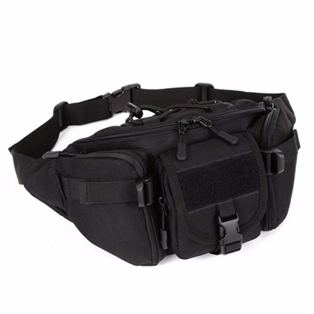 YFNT waist bag strap adjustment close-up for comfortable all-day wear.