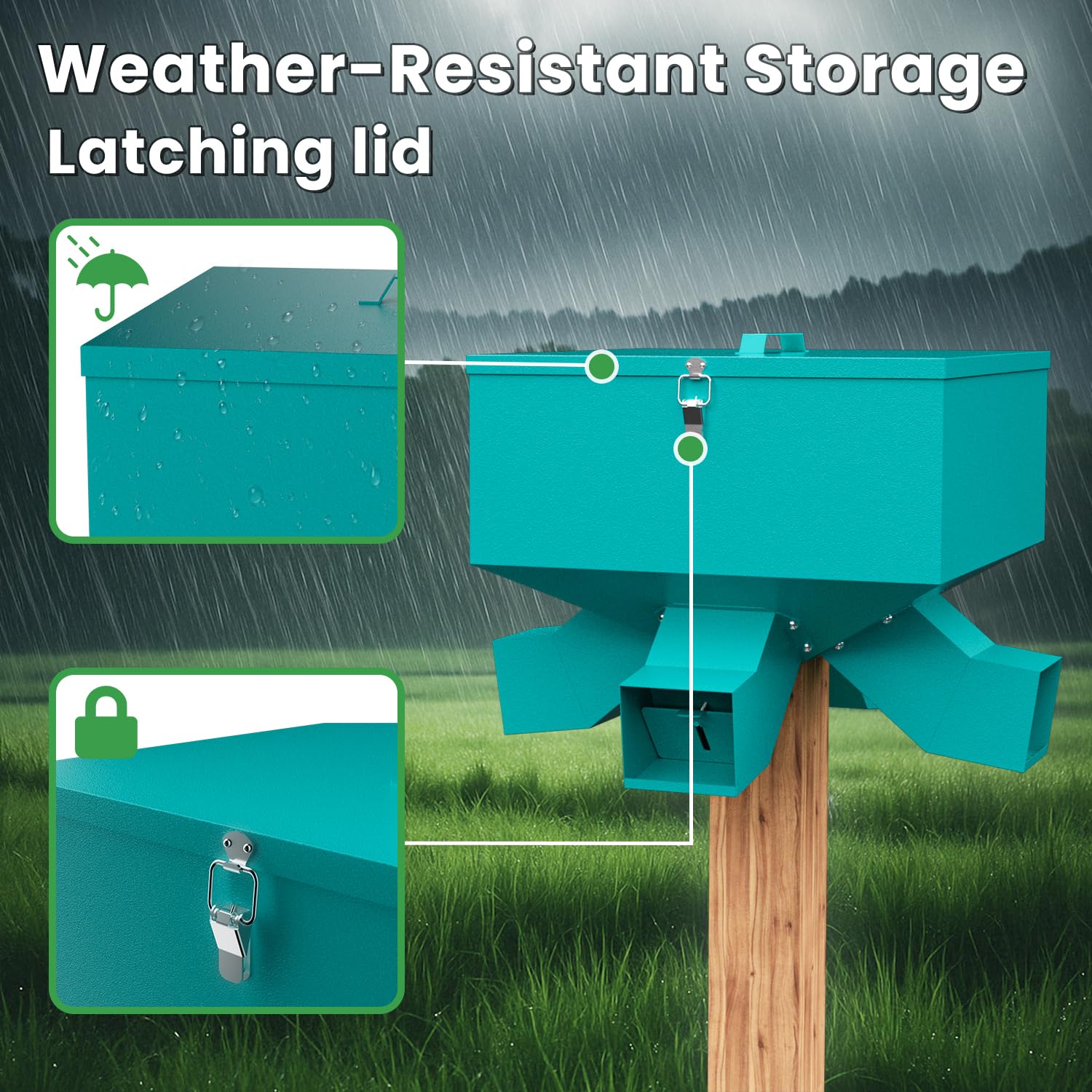 Yhhdjc galvanized steel construction resists rust for outdoor season durability.