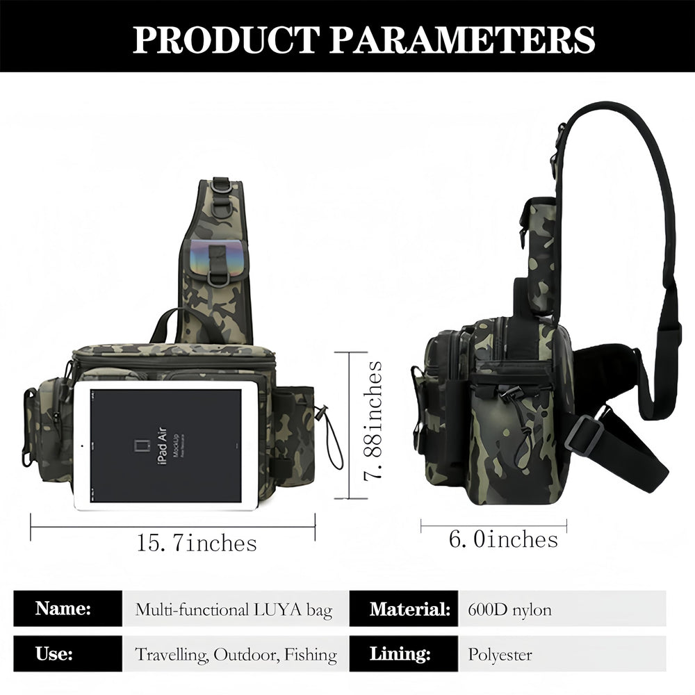 Interior view displaying fishing organizer system and compartments