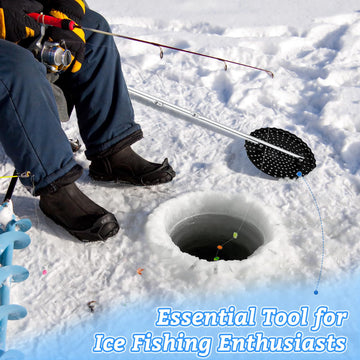 YIBOBO portable ice scoop fits sleds and backpacks for field use