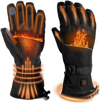 YihuaTop heated gloves front view showing sleek design and ready warmth.