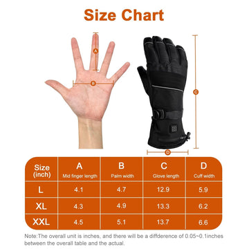 YihuaTop heated gloves reflective strips enhance nighttime visibility.