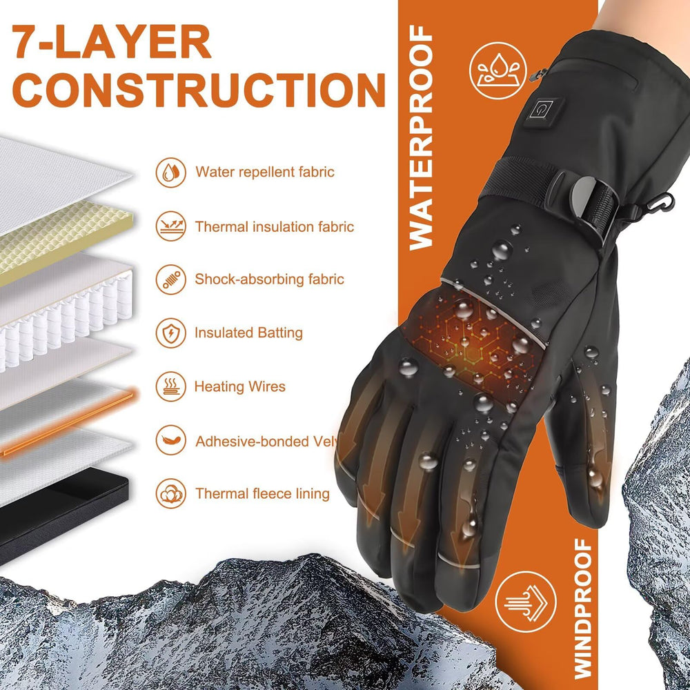 YihuaTop heated gloves touchscreen-friendly fingertips enable device use.