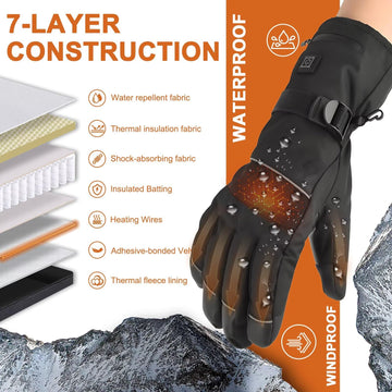 YihuaTop heated gloves touchscreen-friendly fingertips enable device use.