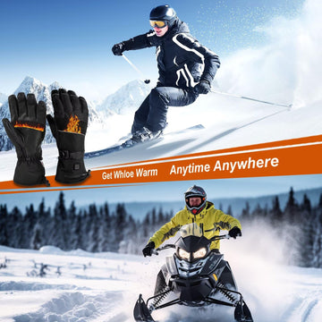 YihuaTop heated gloves ideal winter gear for skiing and hiking use.