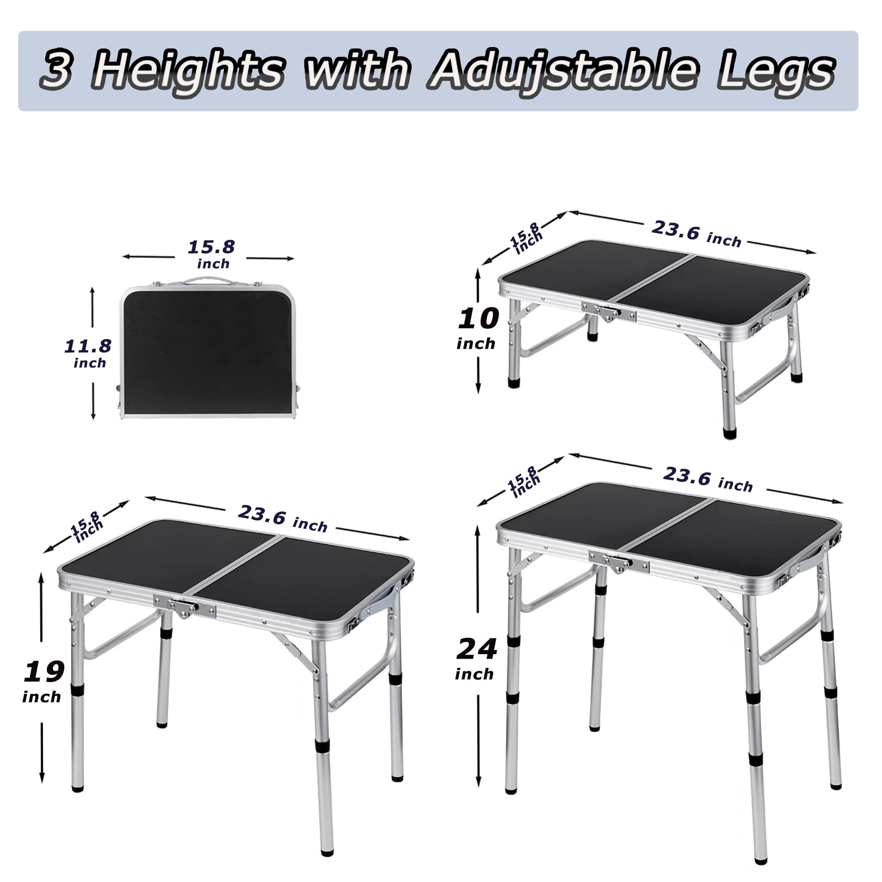 YihuiKo table height 10 inches for seated tasks