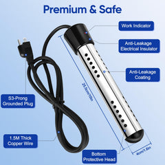 Yimserk filtered shower head with replaceable cartridges keeps water clean.