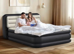 YITAHOME banded headboard on the queen air mattress for comfort