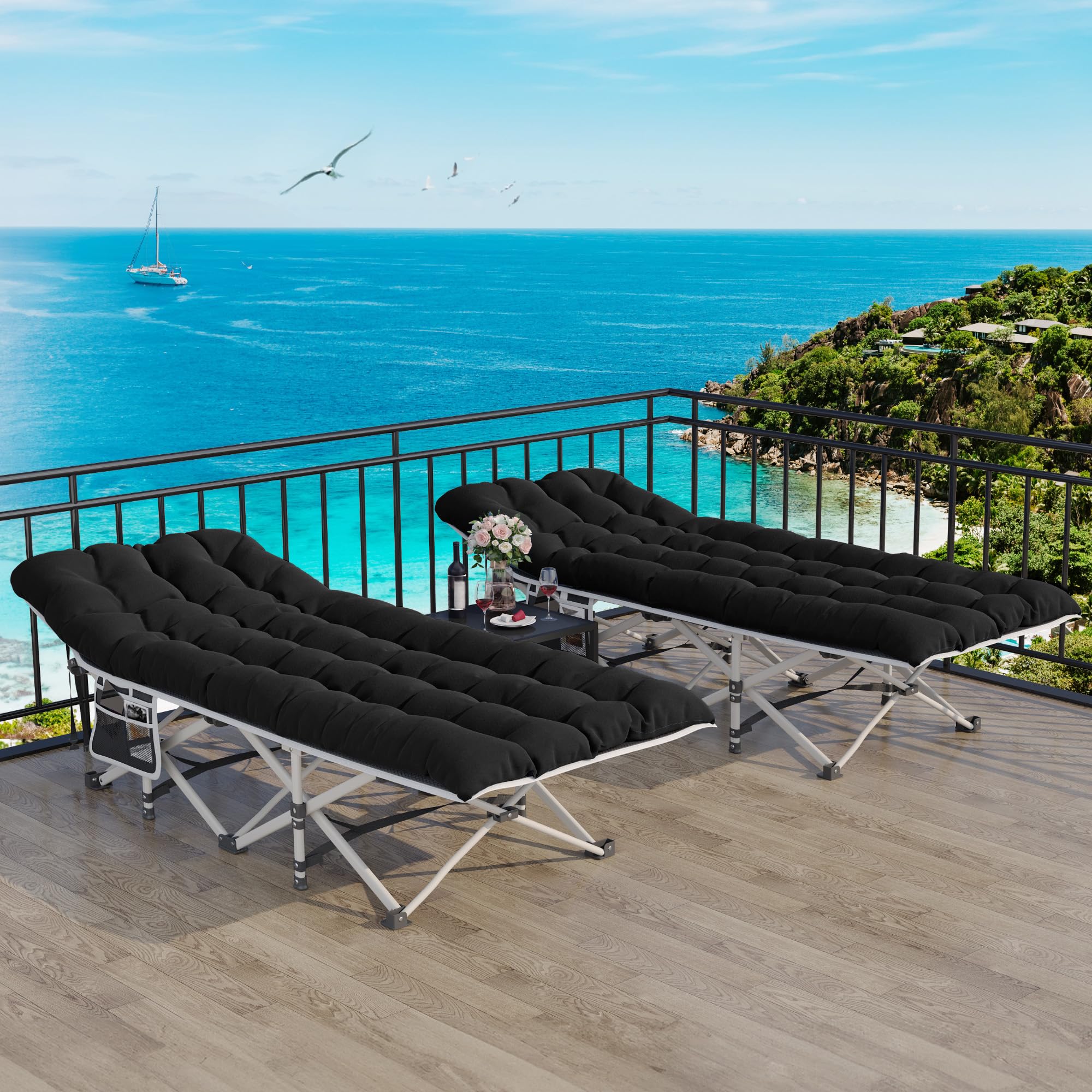 YITAHOME cot folds flat for compact storage and travel.
