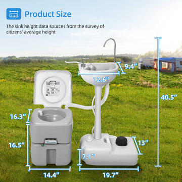 YITAHOME detachable, compact design for easy, tool-free setup at camping sites.