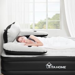 YITAHOME FullXL air mattress inflates quickly with the efficient pump for easy setup.