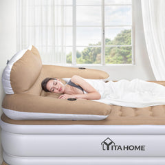 YITAHOME FullXL headboard attachment buckles shown for easy setup.