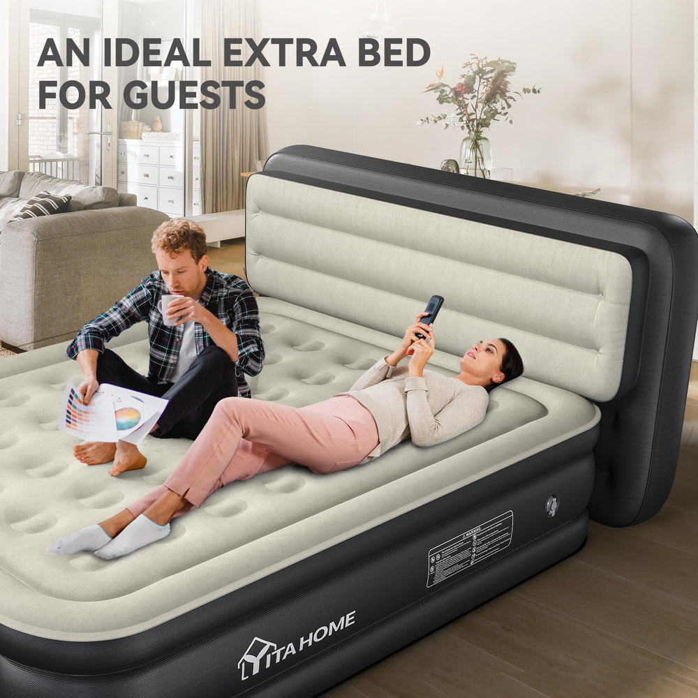 Step by step inflation setup for the YITAHOME air mattress