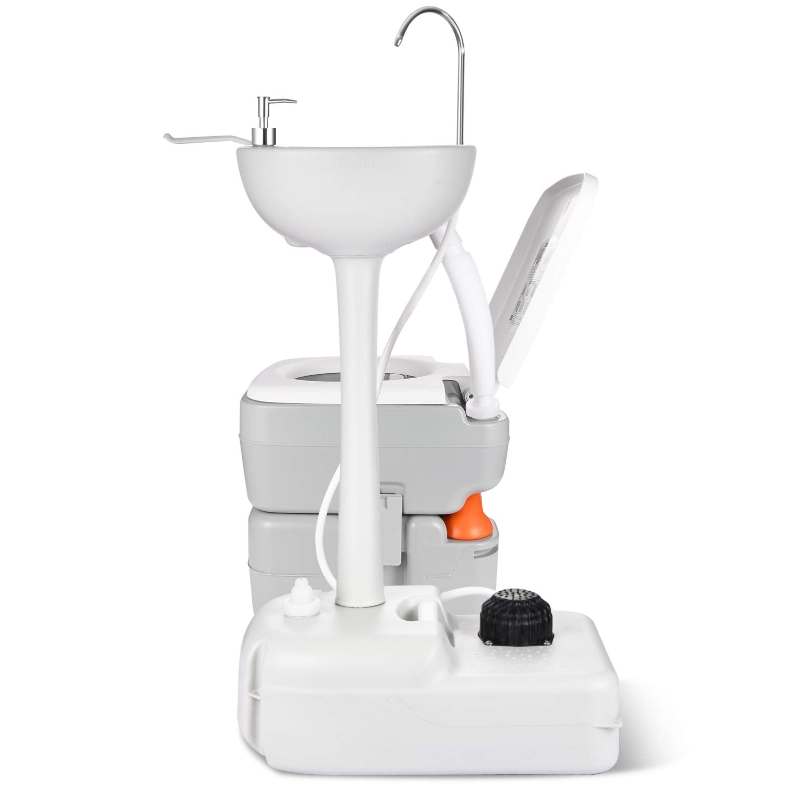 YITAHOME portable sink with hands-free pump for convenient outdoor hand washing.