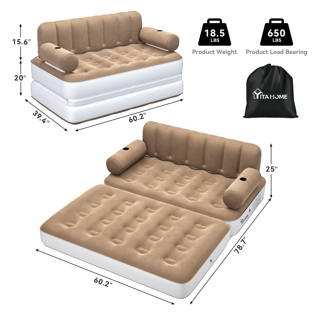 YITAHOME 440 lb capacity supports a range of guest setups.