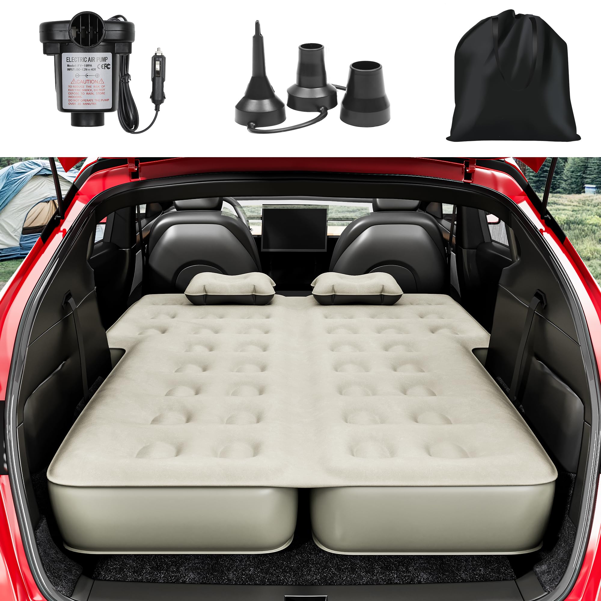 YITAHOME SUV air mattress front valve for quick inflation during road trips