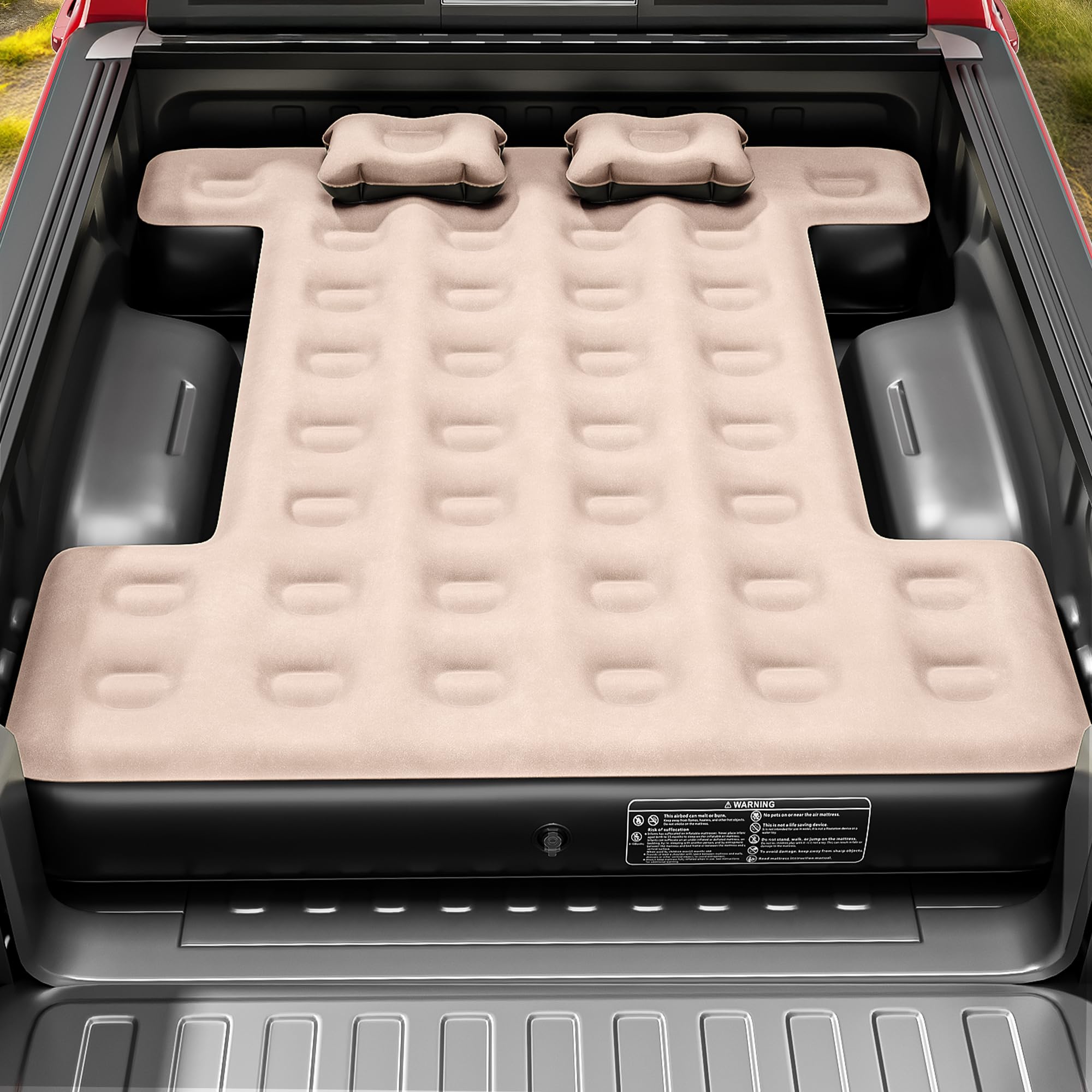 YITAHOME camping setup with mattress ready for road trip