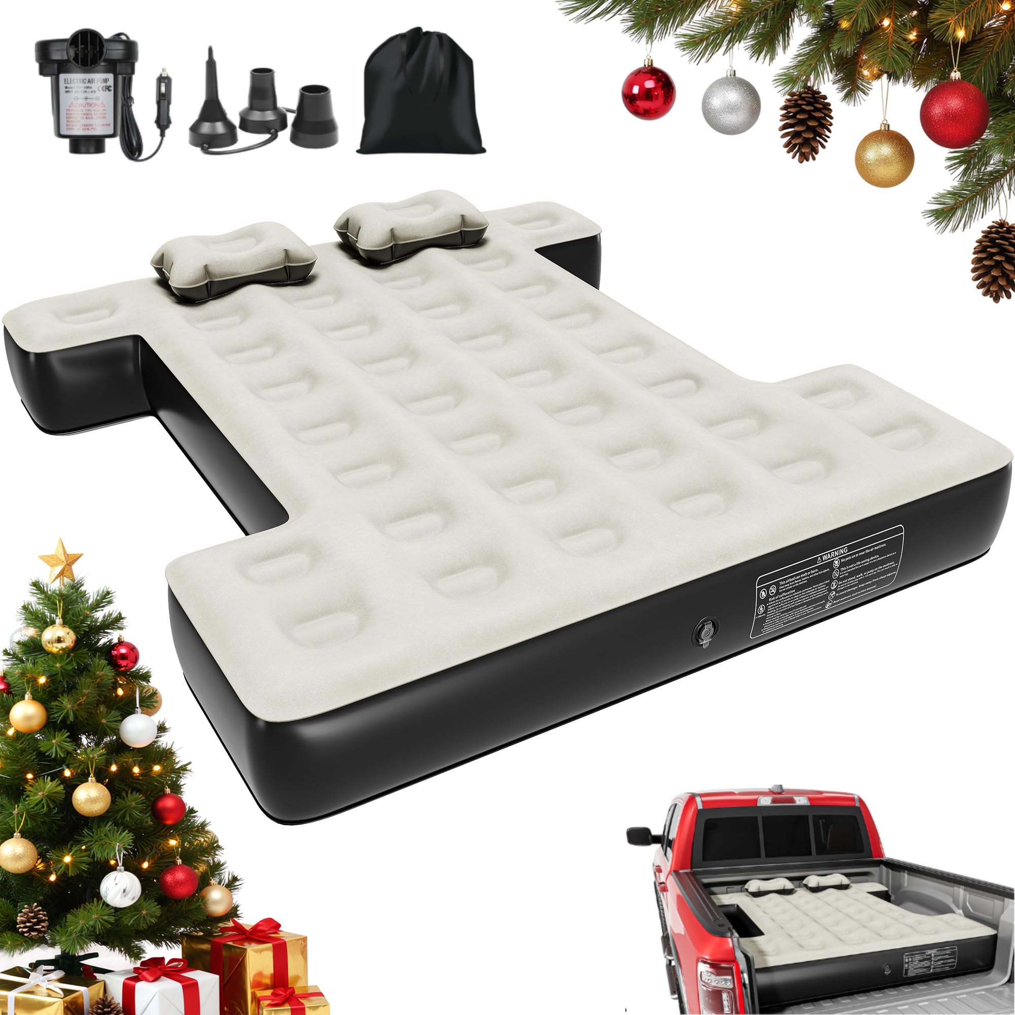 YITAHOME truck bed mattress in packaging for road-trip comfort.